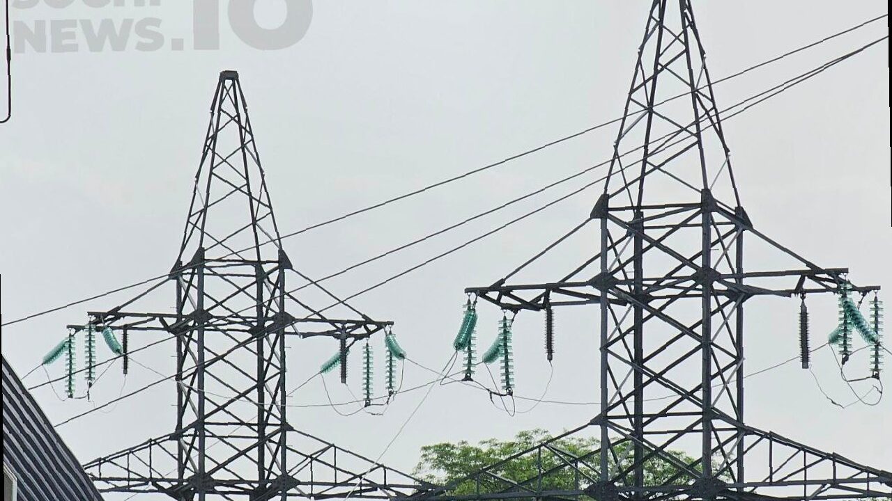 Отключения электроэнергии на 12 марта в Сочи