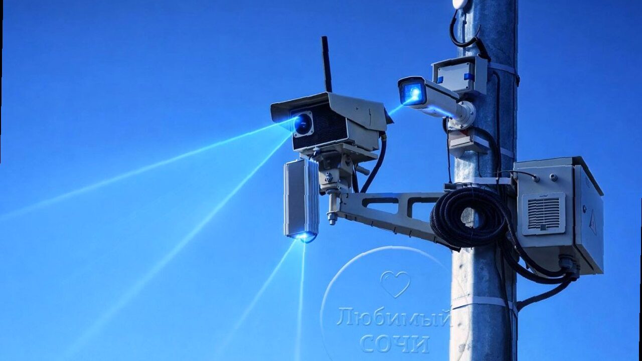 В Сириусе установили ещё семь камер фиксации нарушений ПДД